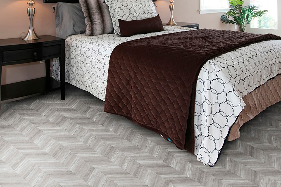Пробковый пол Chevron Silver