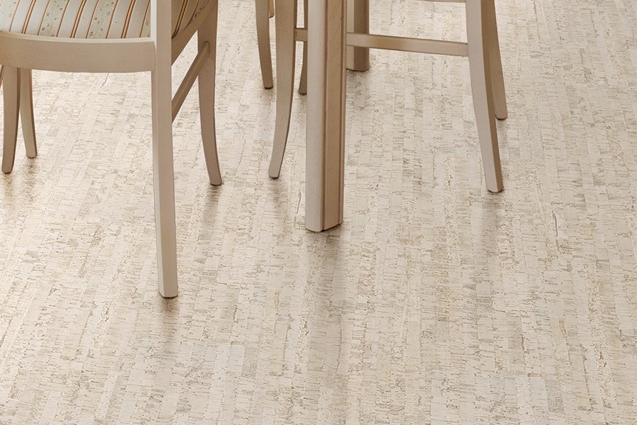 Пробковый пол Linea White