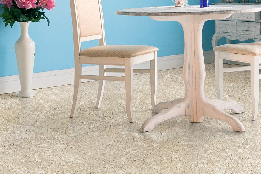 Пробковый пол Madeira White